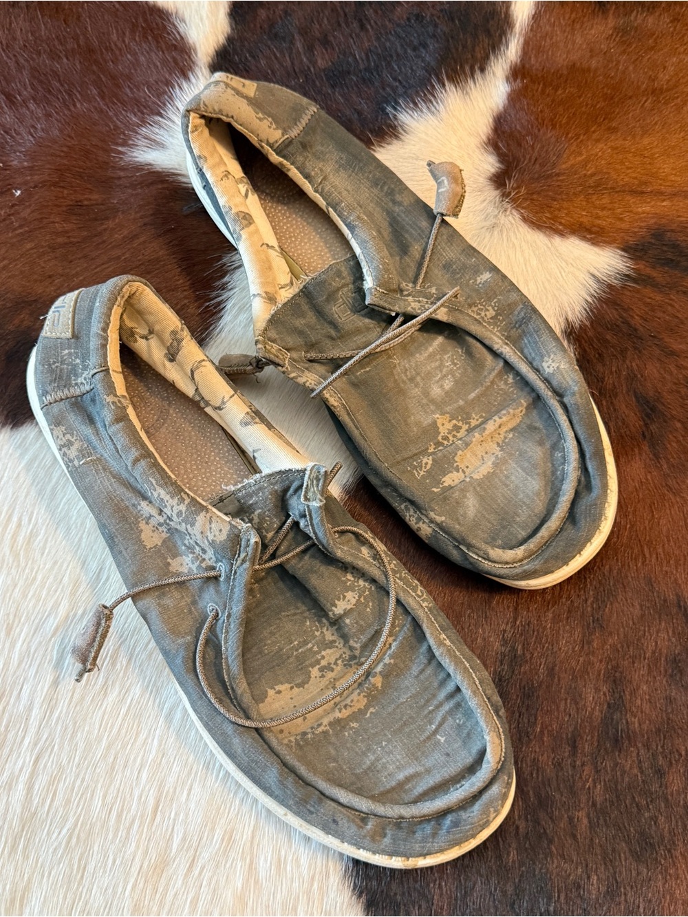 Camo Men’s Slip-On Hey Dude size 12